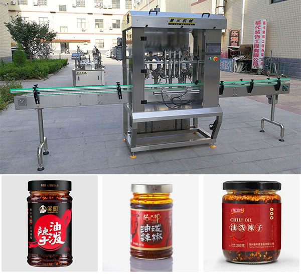>辣椒醬灌裝機(jī)機(jī)械設(shè)備-全自動辣椒醬灌裝機(jī)生產(chǎn)線